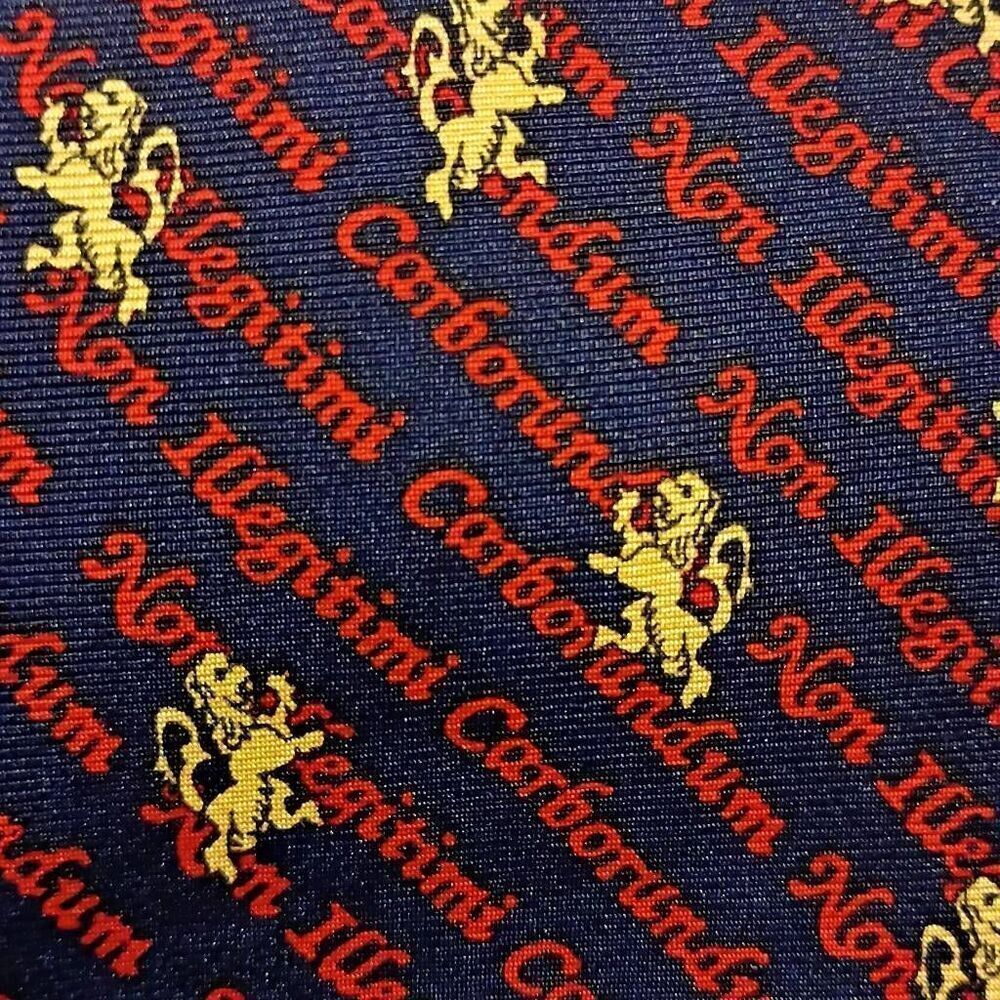 Vintage Alynn Neckwear Latin "Don't Let The Bastards Grind You Down" Men's Tie